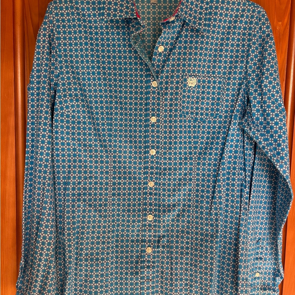 Cinch Blue and White Women’s Rodeo Shirt